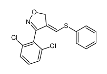 3-(2,6-dichlorophenyl)-4-(phenylsulfanylmethylidene)-1,2-oxazole Structure