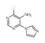 4-Chloro-6-(1H-imidazol-1-yl)pyrimidin-5-amine Structure