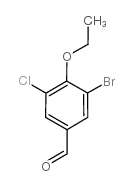 3-溴-5-氯-4-乙氧基苯甲醛结构式