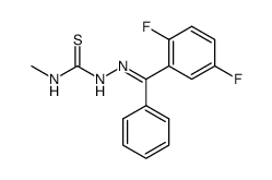 N2-((2,5-difluorophenyl)phenylmethylene)-N-methylhydrazinecarbothioamide结构式