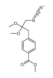 methyl 4-(3-azido-2,2-dimethoxypropyl)benzoate结构式