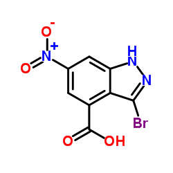 3-Bromo-6-nitro-1H-indazole-4-carboxylic acid structure