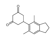 5-(4,6-dimethyl-2,3-dihydro-1H-inden-5-yl)cyclohexane-1,3-dione结构式