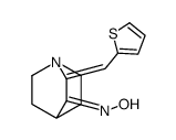 N-[2-(thiophen-2-ylmethylidene)-1-azabicyclo[2.2.2]octan-3-ylidene]hydroxylamine结构式