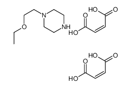 but-2-enedioic acid,1-(2-ethoxyethyl)piperazine结构式