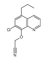 2-(7-chloro-5-propylquinolin-8-yl)oxyacetonitrile结构式