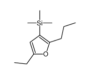 (5-ethyl-2-propylfuran-3-yl)-trimethylsilane结构式
