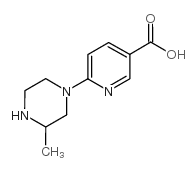 6-(3-METHYL-PIPERAZIN-1-YL)-NICOTINIC ACID结构式