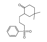 2-[3-(benzenesulfonyl)propyl]-4,4-dimethylcyclohexan-1-one Structure