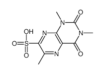 1,3,6-trimethyl-2,4-dioxopteridine-7-sulfonic acid结构式