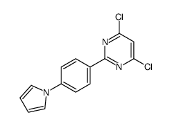 4,6-dichloro-2-(4-pyrrol-1-ylphenyl)pyrimidine结构式