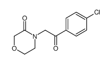 4-[2-(4-chlorophenyl)-2-oxoethyl]morpholin-3-one结构式