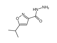 5-isopropyl-isoxazole-3-carboxylic acid hydrazide Structure