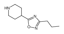 4-(3-丙基-1,2,4氧杂二唑-5-基)哌啶结构式