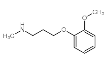 [3-(2-甲氧基-苯氧基)-丙基]-甲胺结构式