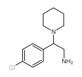 2-(4-氯苯)-2-哌啶-1-基乙胺 1盐酸盐结构式