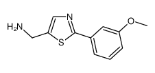 1-[2-(3-methoxyphenyl)-1,3-thiazol-5-yl]methanamine结构式