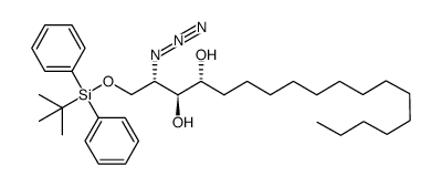 (2S,3S,4R)-2-azido-1-(tert-butyldiphenylsilyloxy)octadecane-3,4-diol Structure