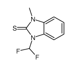 1-(difluoromethyl)-3-methylbenzimidazole-2-thione结构式