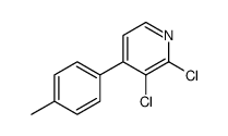 2,3-dichloro-4-(4-methylphenyl)pyridine Structure