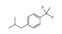 1-(1,1-difluoroethyl)-4-(2-methylpropyl)benzene结构式