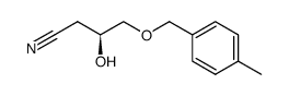 (S)-4-(4-methylbenzyl)oxy-3-hydroxybutanenitrile结构式