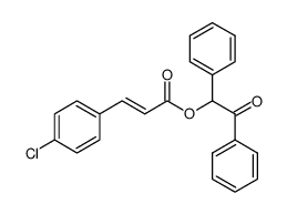 (E)-2-oxo-1,2-diphenylethyl 3-(4-chlorophenyl)acrylate Structure