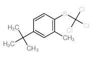 Benzene,4-(1,1-dimethylethyl)-2-methyl-1-[(trichloromethyl)thio]- Structure