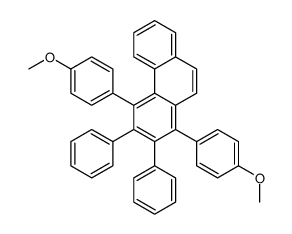 1,4-bis(4-methoxyphenyl)-2,3-diphenylphenanthrene结构式