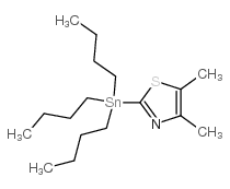 4,5-二甲基-2-(三丁基锡)噻唑结构式