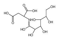 (2S)-2-[[(2R,3S,4R,5R)-2,3,4,5,6-pentahydroxyhexanoyl]amino]butanedioic acid Structure
