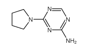 4-pyrrolidin-1-yl-1,3,5-triazin-2-amine结构式