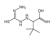 2-[2-(aminocarbamothioyl)hydrazinyl]-3,3-dimethylbutanamide Structure
