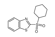 2-cyclohexanesulfonyl-benzothiazole结构式