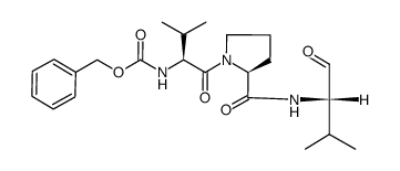 N-Benzyloxycarbonyl-L-valyl-L-prolyl-L-valinal结构式