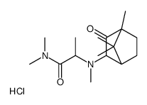 N,N-dimethyl-2-[methyl-(4,7,7-trimethyl-3-oxo-2-bicyclo[2.2.1]heptanyl)amino]propanamide,hydrochloride结构式