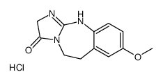 8-methoxy-2,5,6,11-tetrahydroimidazo[2,1-b][1,3]benzodiazepin-3-one,hydrochloride结构式