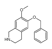 7-methoxy-6-phenylmethoxy-1,2,3,4-tetrahydroisoquinoline结构式