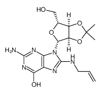 8-allylamino-2',3'-O-isopropylideneguanosine结构式