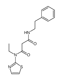 N-phenethyl-N'-(2-thiazolyl)-N'-ethylmalonamide结构式