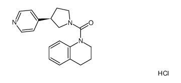 (3,4-dihydro-2H-quinolin-1-yl)((R)-3-(pyridin-4-yl)pyrrolidin-1-yl)methanone hydrochloride Structure