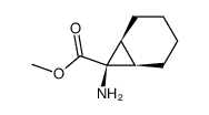 endo-7-Aminobicyclo<4.1.0>heptan-7-carbonsaeure-methylester结构式