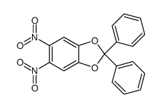 1,2-(diphenylmethylenedioxy)-4,5-dinitrobenzene Structure
