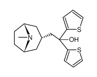 2-(8-methyl-nortropan-3endo-yl)-1,1-di-thiophen-2-yl-ethanol Structure