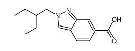 2-(2-Ethylbutyl)-2H-indazole-6-carboxylic acid结构式