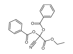 Dibenzoyloxy-cyanessigsaeure-aethylester结构式