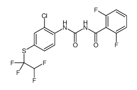 N-[[2-chloro-4-(1,1,2,2-tetrafluoroethylsulfanyl)phenyl]carbamoyl]-2,6-difluorobenzamide Structure