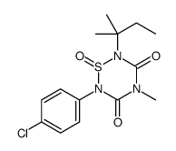 2-(4-chlorophenyl)-4-methyl-6-(2-methylbutan-2-yl)-1-oxo-1,2,4,6-thiatriazinane-3,5-dione结构式