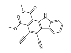 3,4-dicyano-carbazole-1,2-dicarboxylic acid dimethyl ester结构式