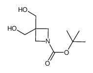 3,3-双(羟甲基)氮杂环丁烷-1-羧酸叔丁酯结构式